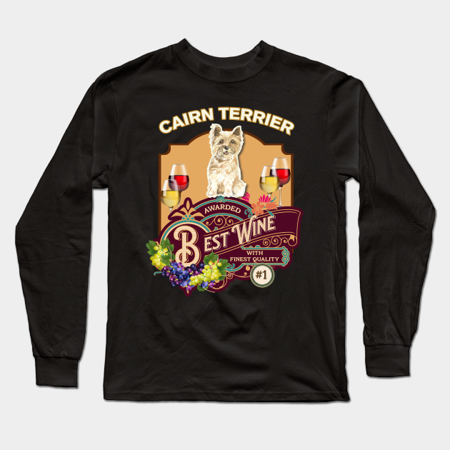Cairn Terrier Best Wine - Dog Owner Wine Lover Gifts